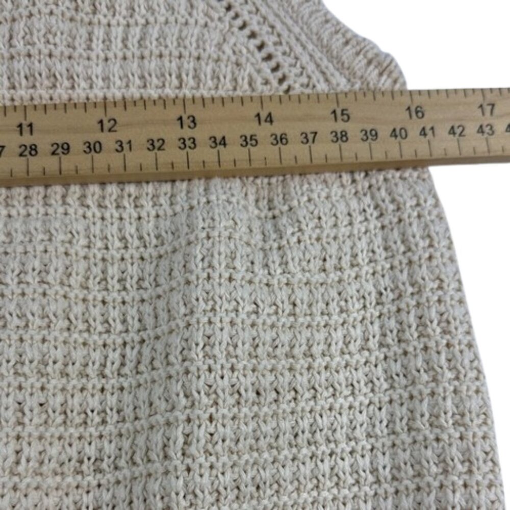 Universal Thread Crochet Romper Cream Women's Size L - Picture 4 of 9